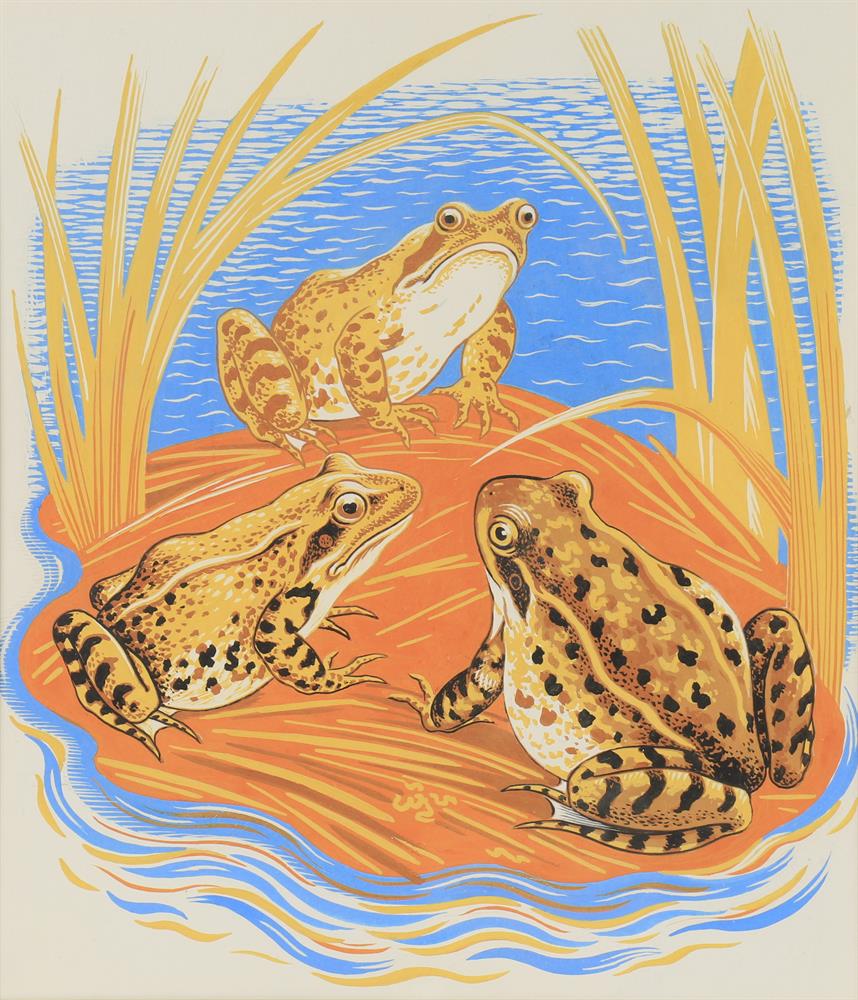 λ Clifford Webb RBA RE SWE (1895-1972), 'Frogs' - Bild 2 aus 4