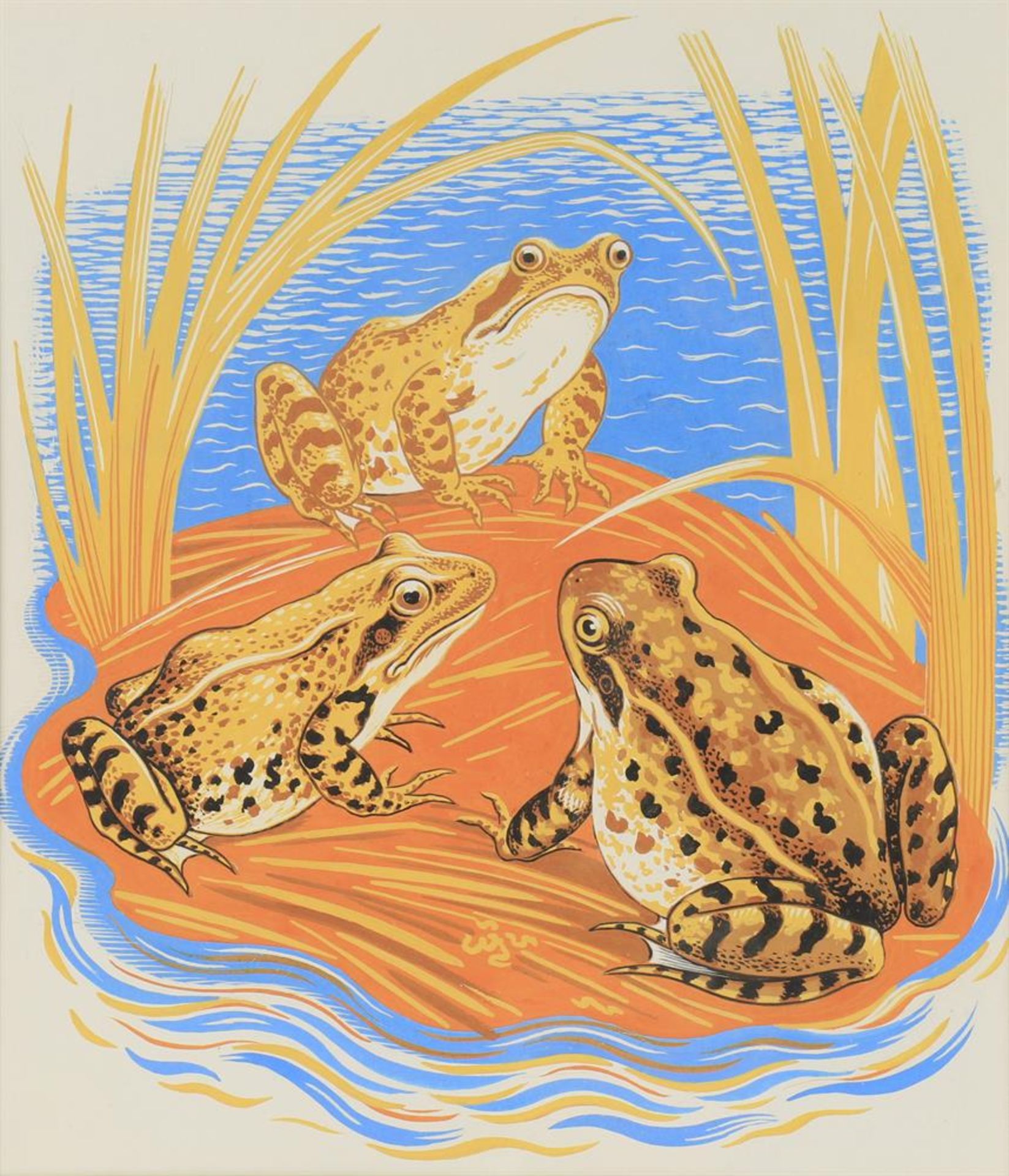 λ Clifford Webb RBA RE SWE (1895-1972), 'Frogs' - Bild 2 aus 4