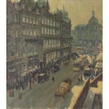 Alfred Kunze-Goetz (German 1866-1943), Dresden, street scene