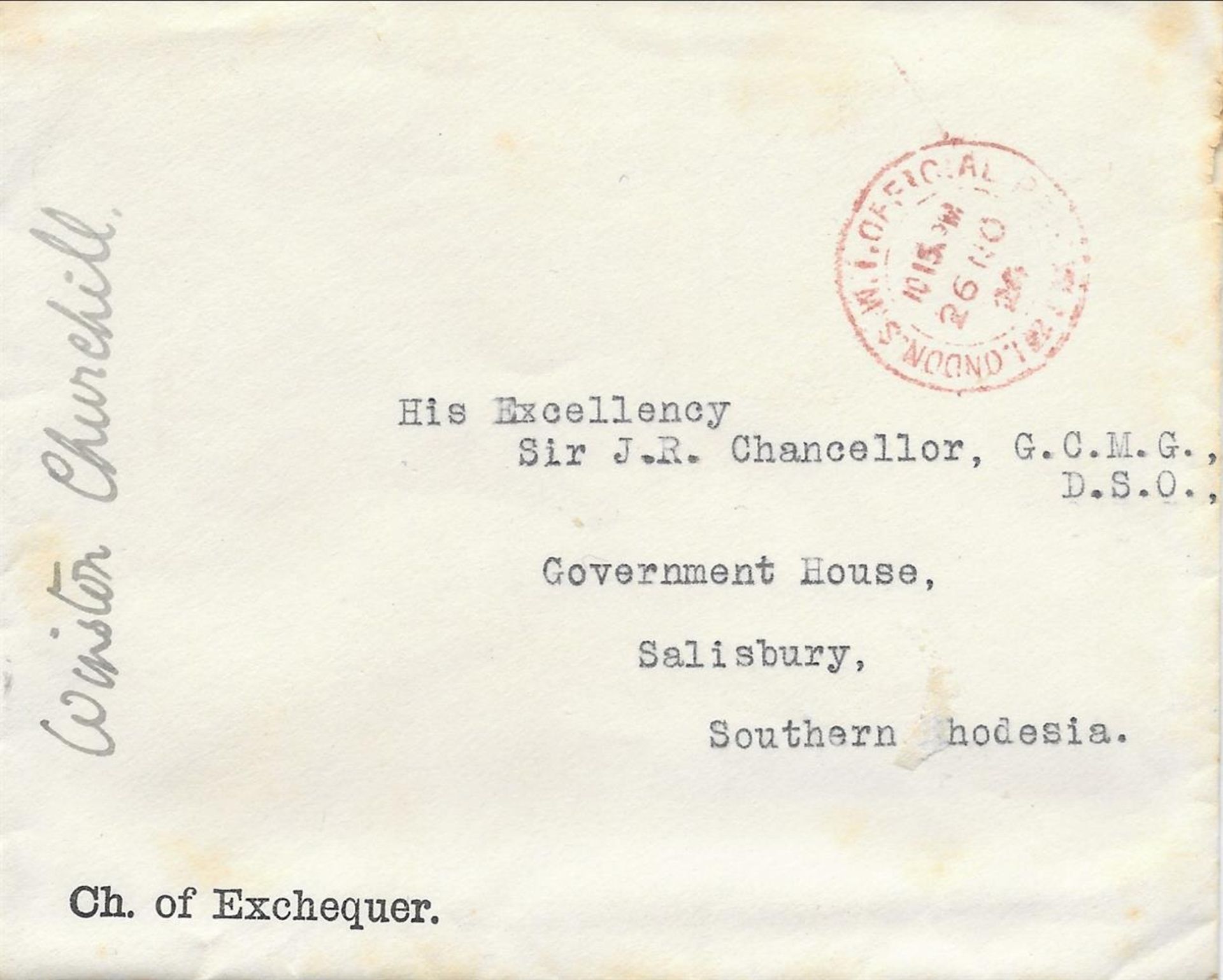 Sir Winston Churchill (1874-1965, British Prime Minister), Typed letter, signed - Bild 2 aus 2