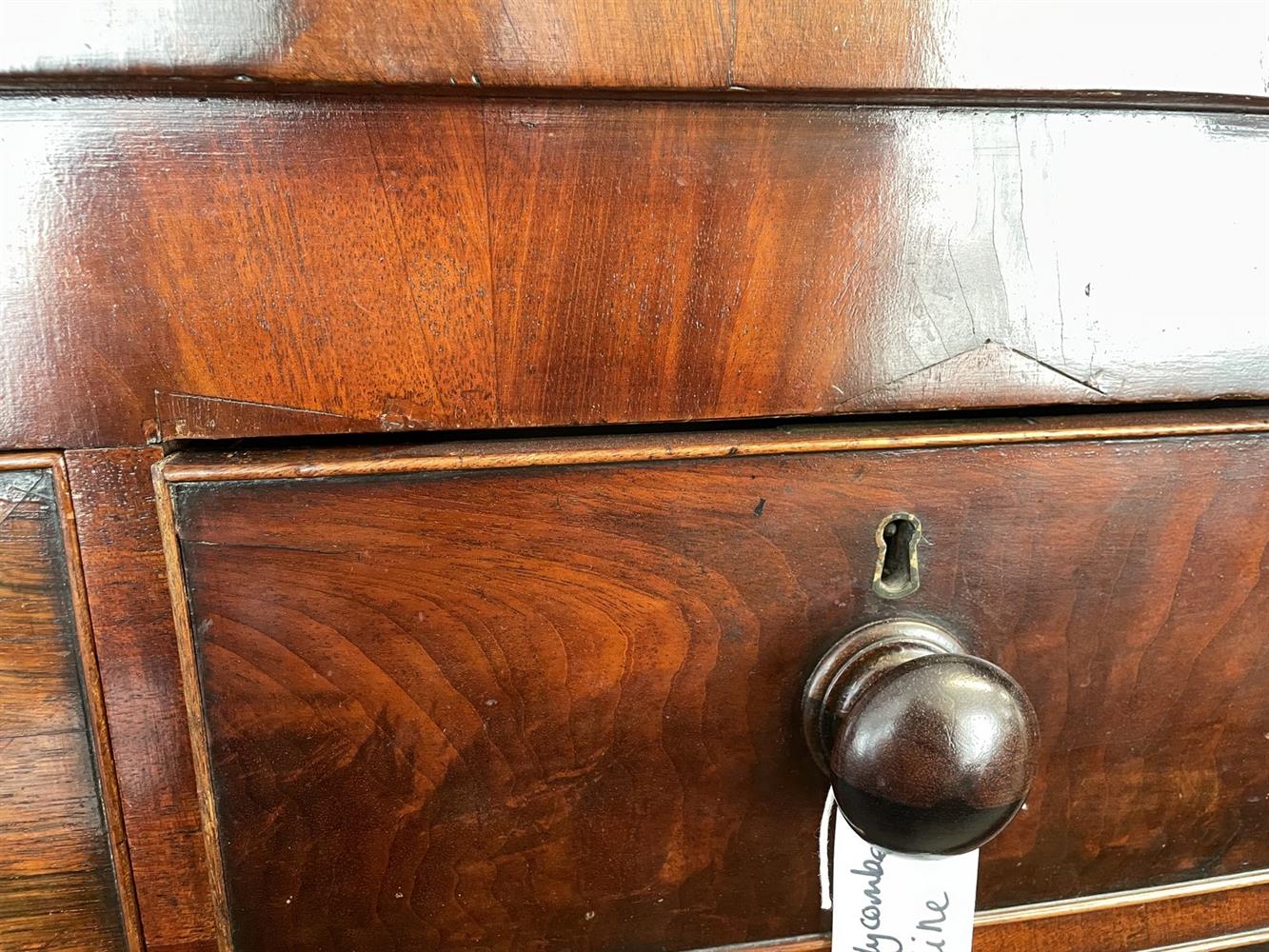 An early Victorian mahogany 'Scotch' chest - Image 4 of 12