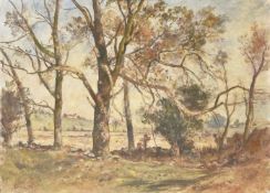λ Oliver Hall RA (1869-1957) Trees near Well Wood