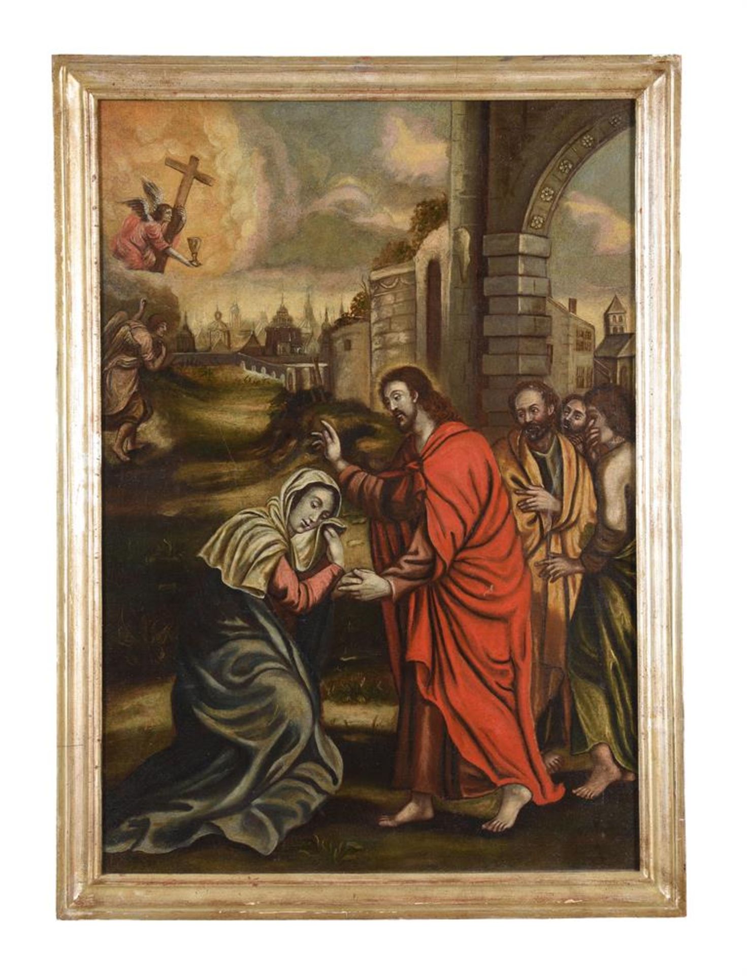 Follower of Doménikos Theotokópoulos, known as El Greco, 'Christ appearing before Mary Magdelene'