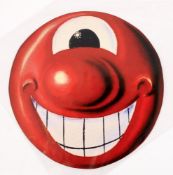 Kenny Scharf (American b. 1958), Red Smiley Face