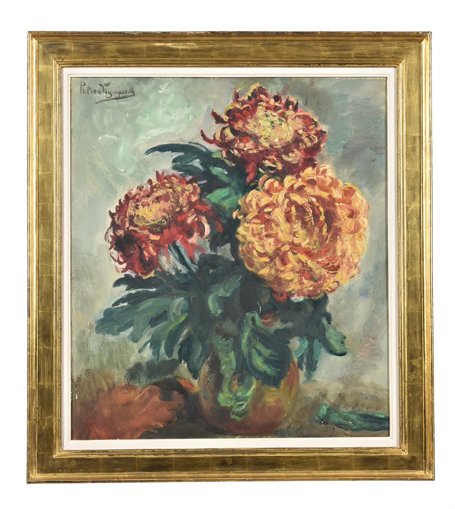 λ Piet van Wyngaerdt (Dutch 1873-1964), Chrysanthemums - Image 2 of 3