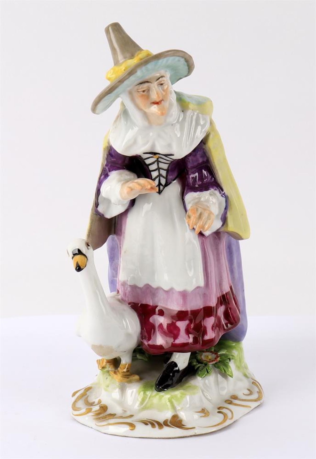 A Samson porcelain figure of The Goose Lady - Image 3 of 7