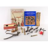 Corkscrews assorted to include three reference books