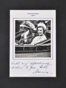 A collection of seven Christmas cards inscribed and signed by Princess Marina of Greece and Denmark