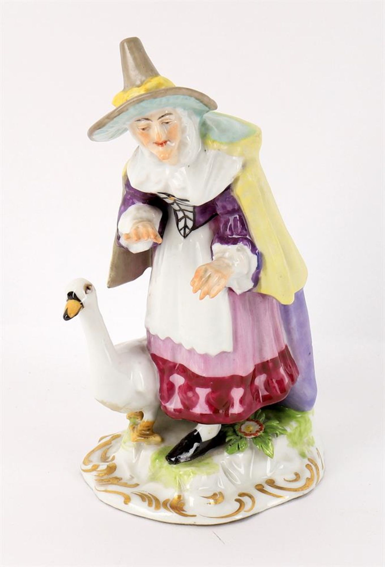 A Samson porcelain figure of The Goose Lady - Image 4 of 7