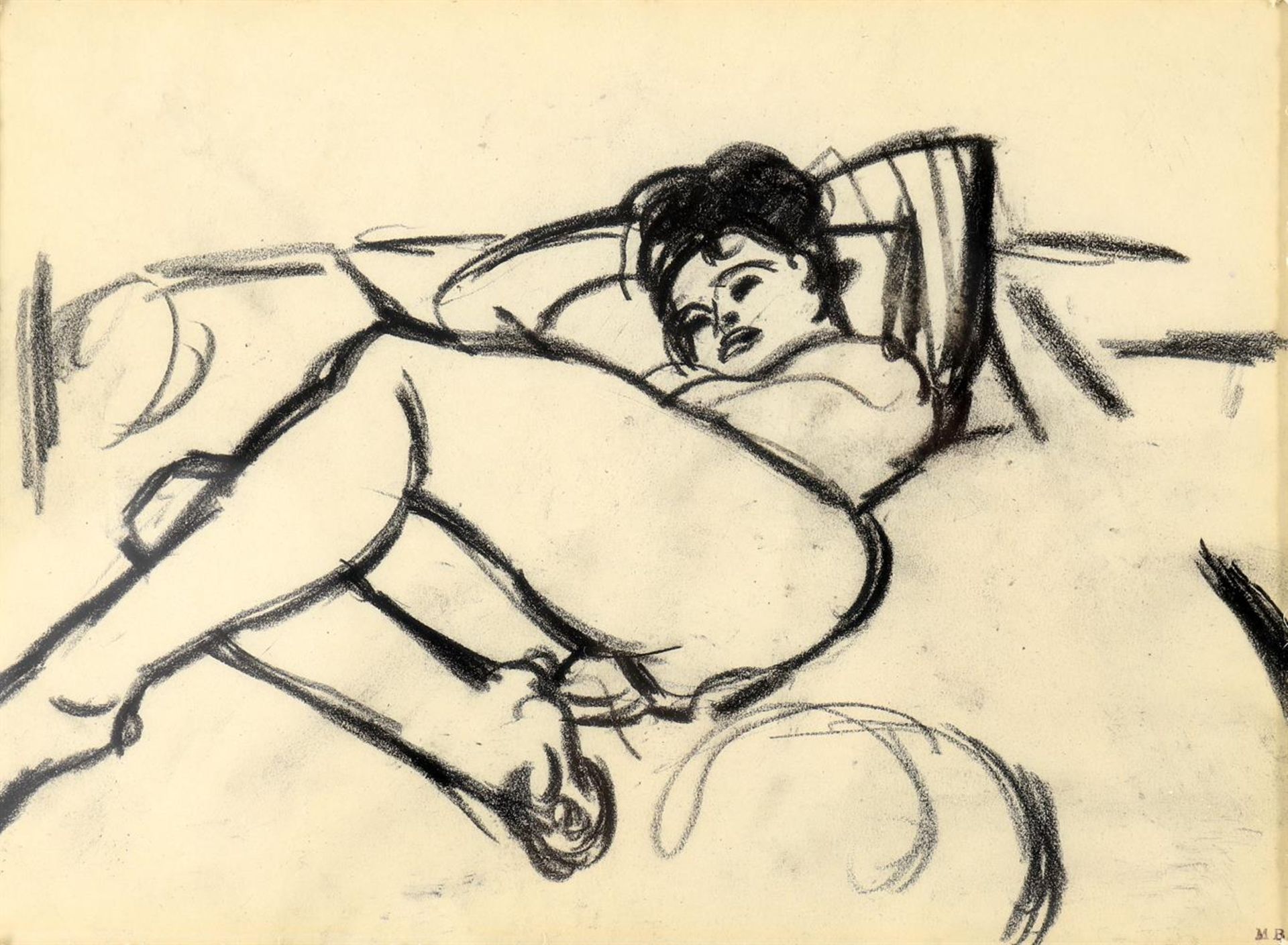 λ Martin Bloch (German 1883-1954), Reclining nude
