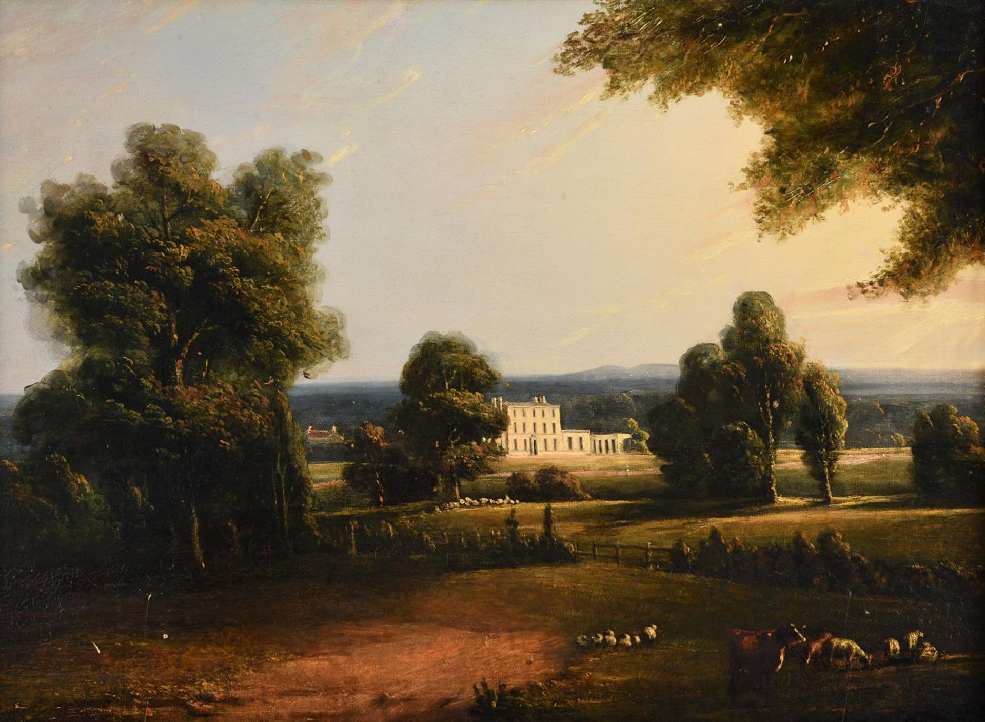 Scottish School (c. 1800), A country house in an extensive landscape