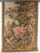 After Fragonard 'The Swing' a machined tapestry