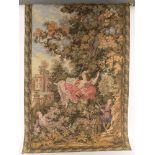 After Fragonard 'The Swing' a machined tapestry