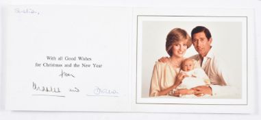 Royal Christmas Card inscribed to 'Shelia' and signed by Charles Prince of Wales and Diana