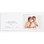 Royal Christmas Card inscribed to 'Shelia' and signed by Charles Prince of Wales and Diana