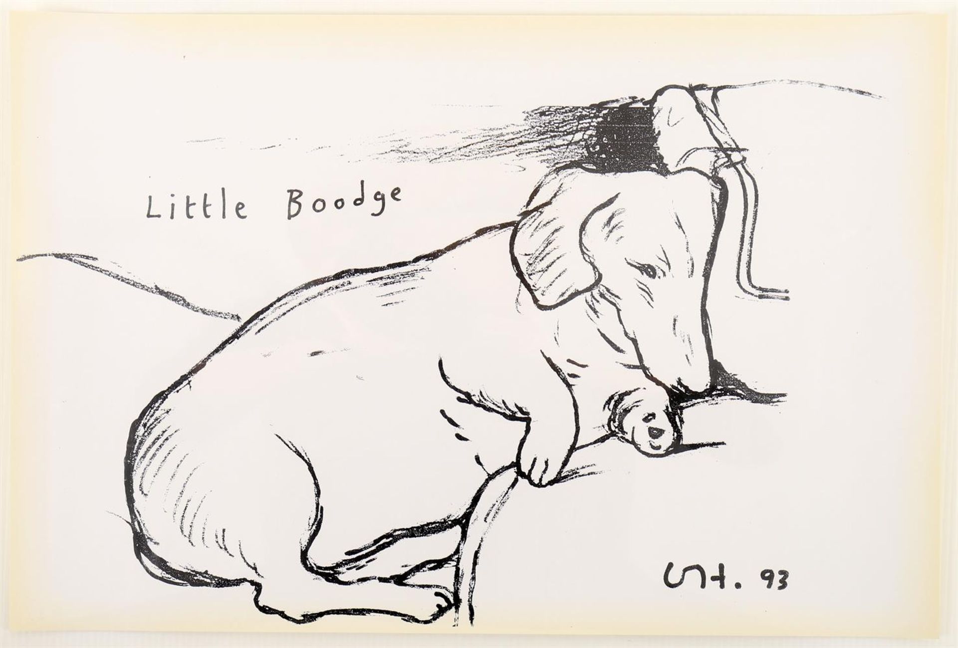 After David Hockney, Little Boodge