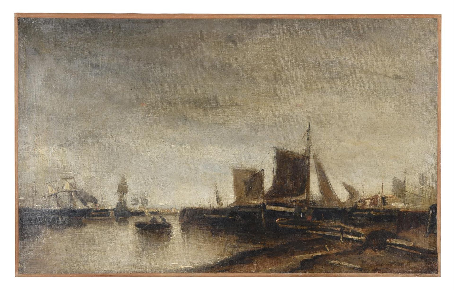 Follower of Jacob Henricus Maris, Boats at harbour - Bild 2 aus 12