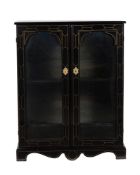 A French lacquered cabinet