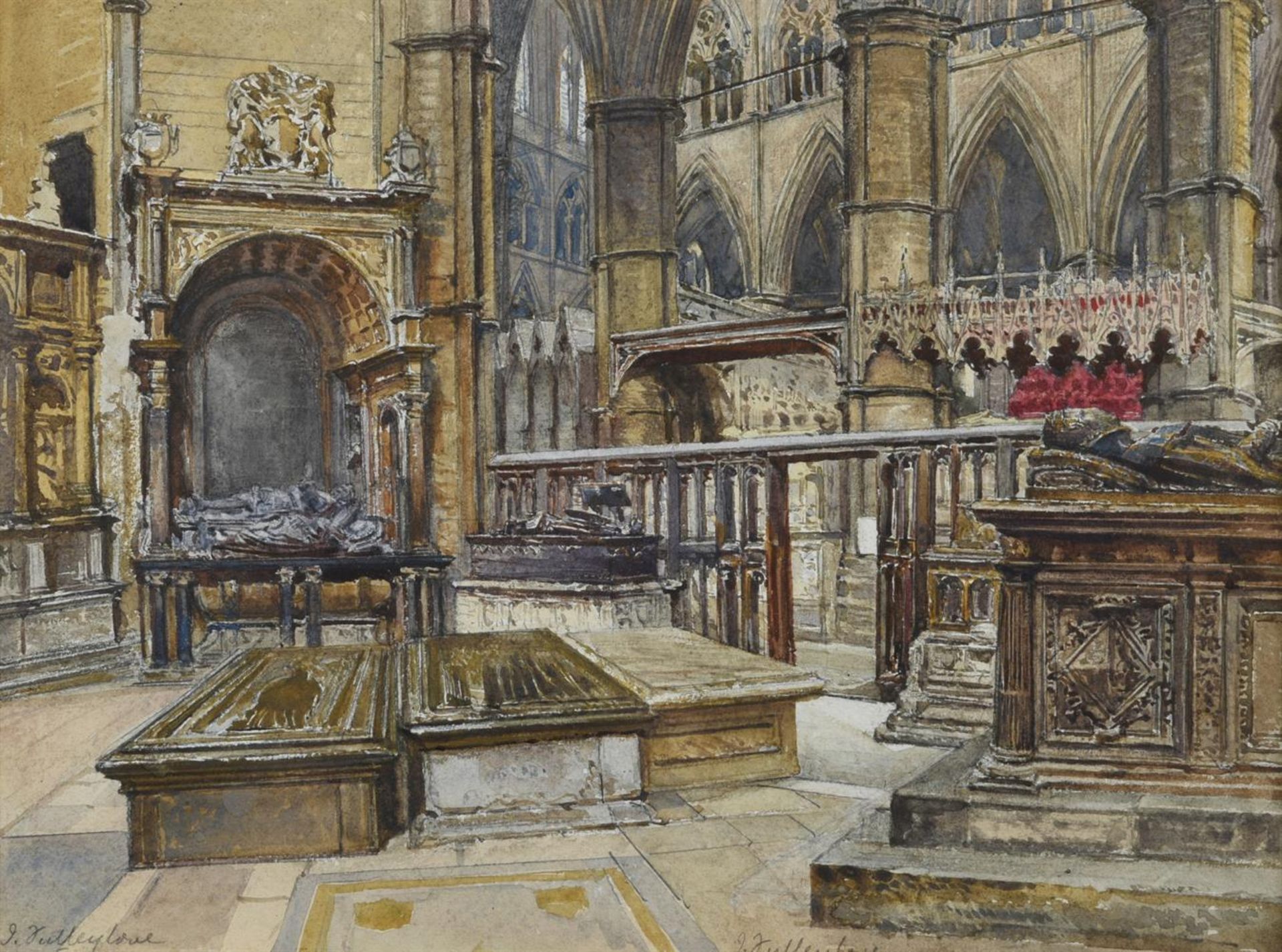 John Fulleylove (British 1845-1908), St. Edmunds Chapel, Westminster Abbey - Bild 2 aus 5