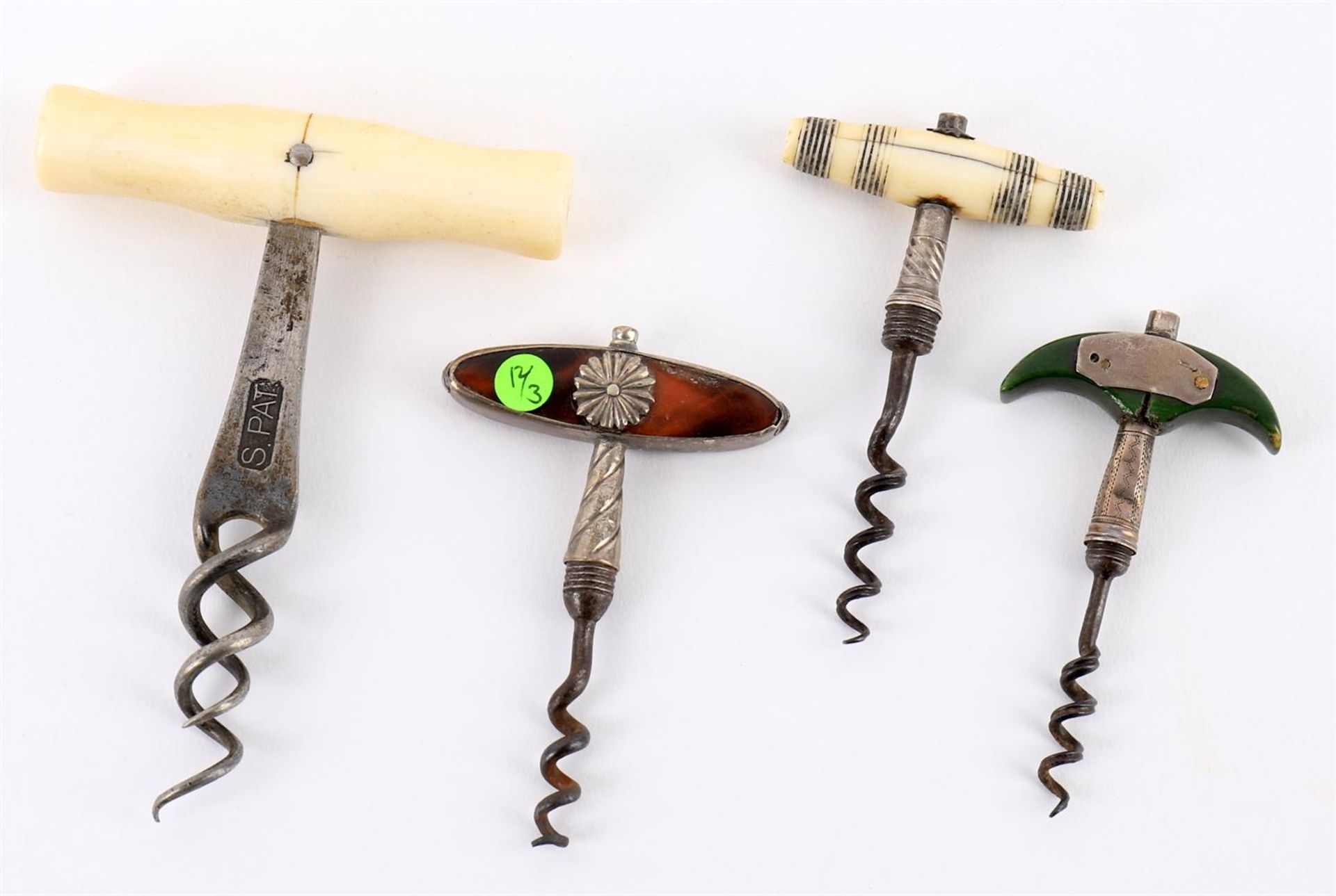 Y Corkscrews to include- a 19th century ivory handled straight pull duplex corkscrew - Image 2 of 2