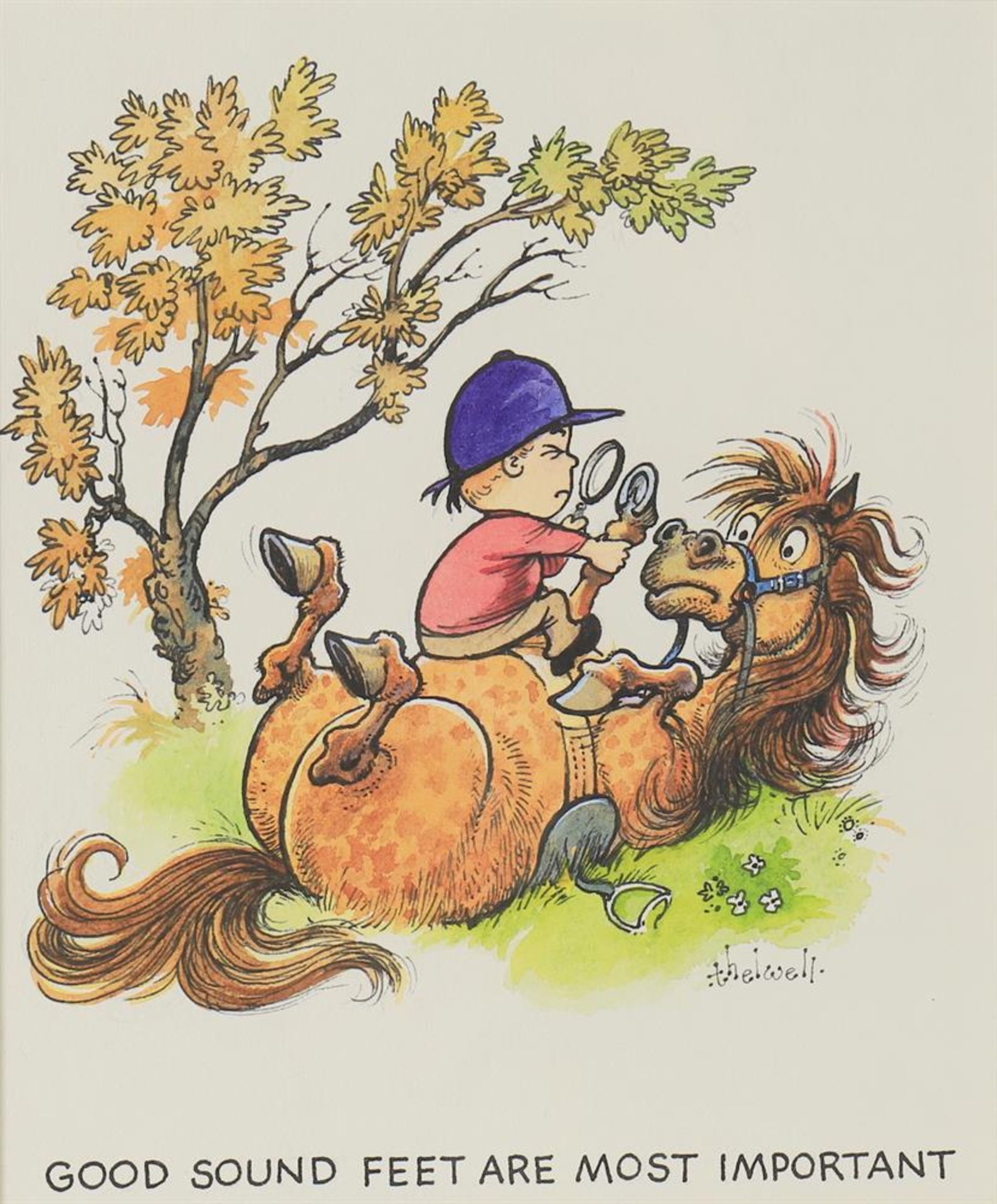 λ Norman Thelwell (1923-2004), 'Good Sound Feet Are Most Important'