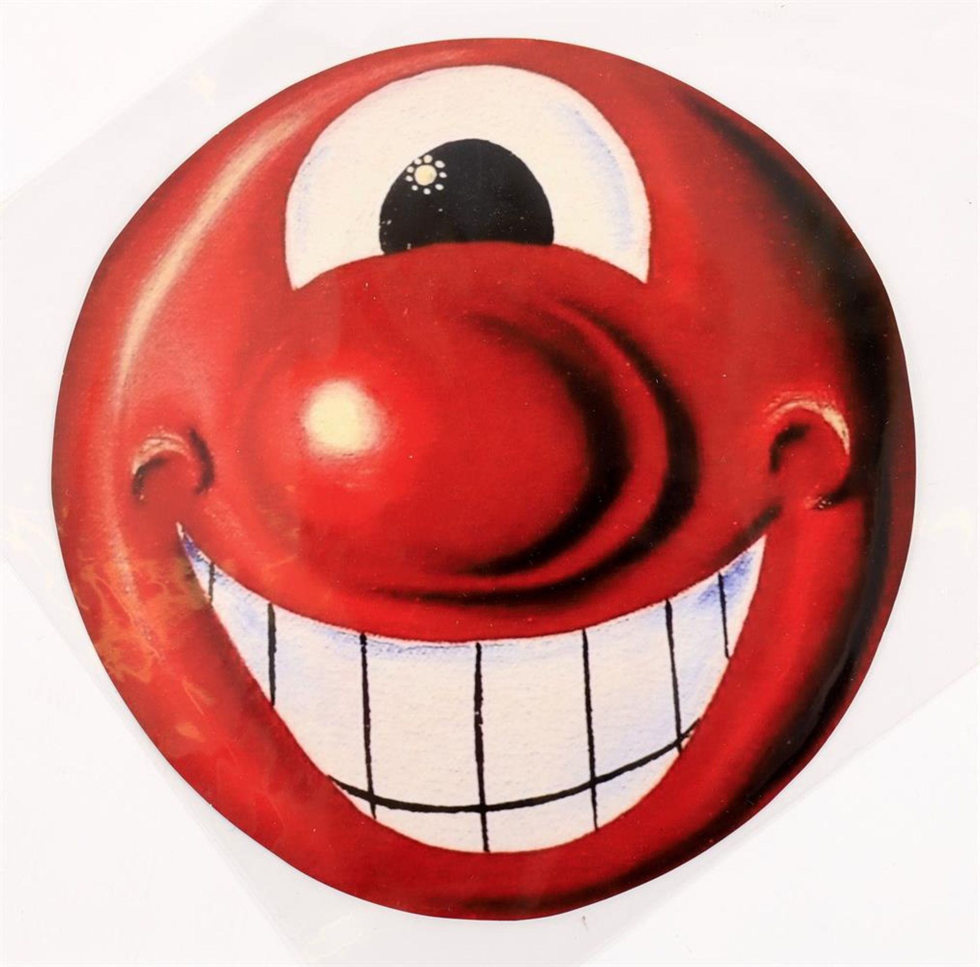 Kenny Scharf (American b. 1958), Red Smiley Face - Bild 2 aus 2