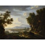 Willem van Bemmel (German 1630-1708), Figures in an extensive landscape
