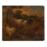Circle of Johann Melchoir Roos (German 1659-1731), Sheep and cows in a landscape