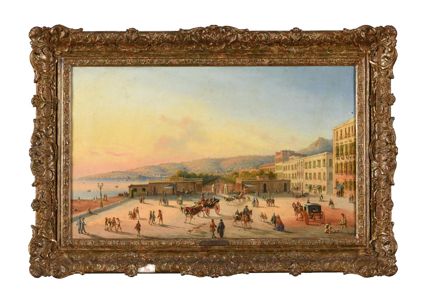 Circle of Ippolito Caffi (Italian 1809-1866), Two views of Naples (2) - Image 2 of 6