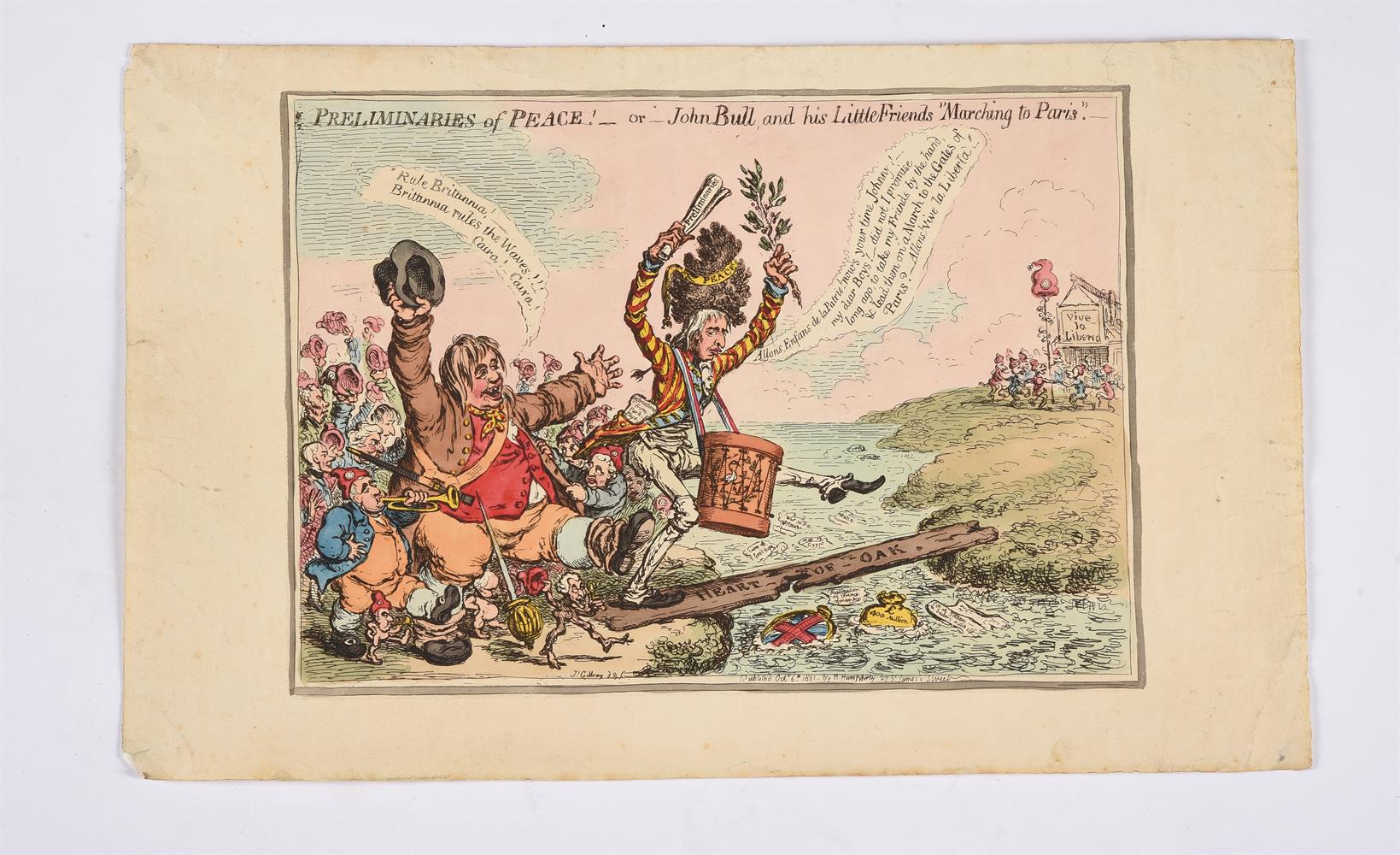 † James Gillray (British 1756-1815), The Spanish Bullfight or the Corsican Matador in Danger (3) - Image 2 of 7