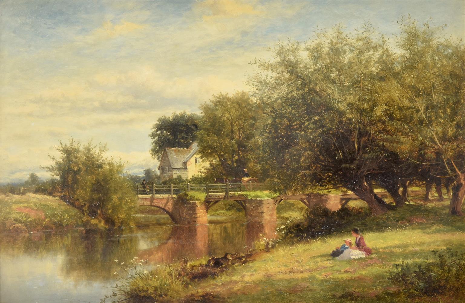 Benjamin Williams Leader (British 1831 - 1923), Landscape with mill