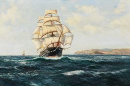 Daniel Sherrin (British 1868-1940), The Blenheim off Plymouth