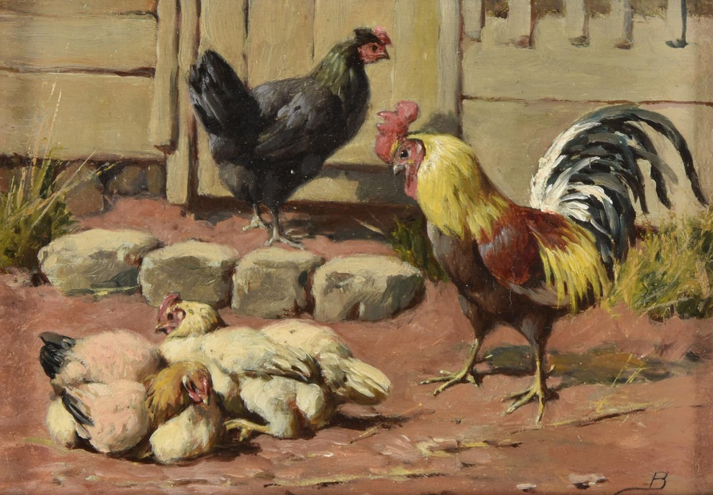 William Baptiste Baird (American 1847-1899), Farmyard friends, a set of seven (7) - Image 7 of 14