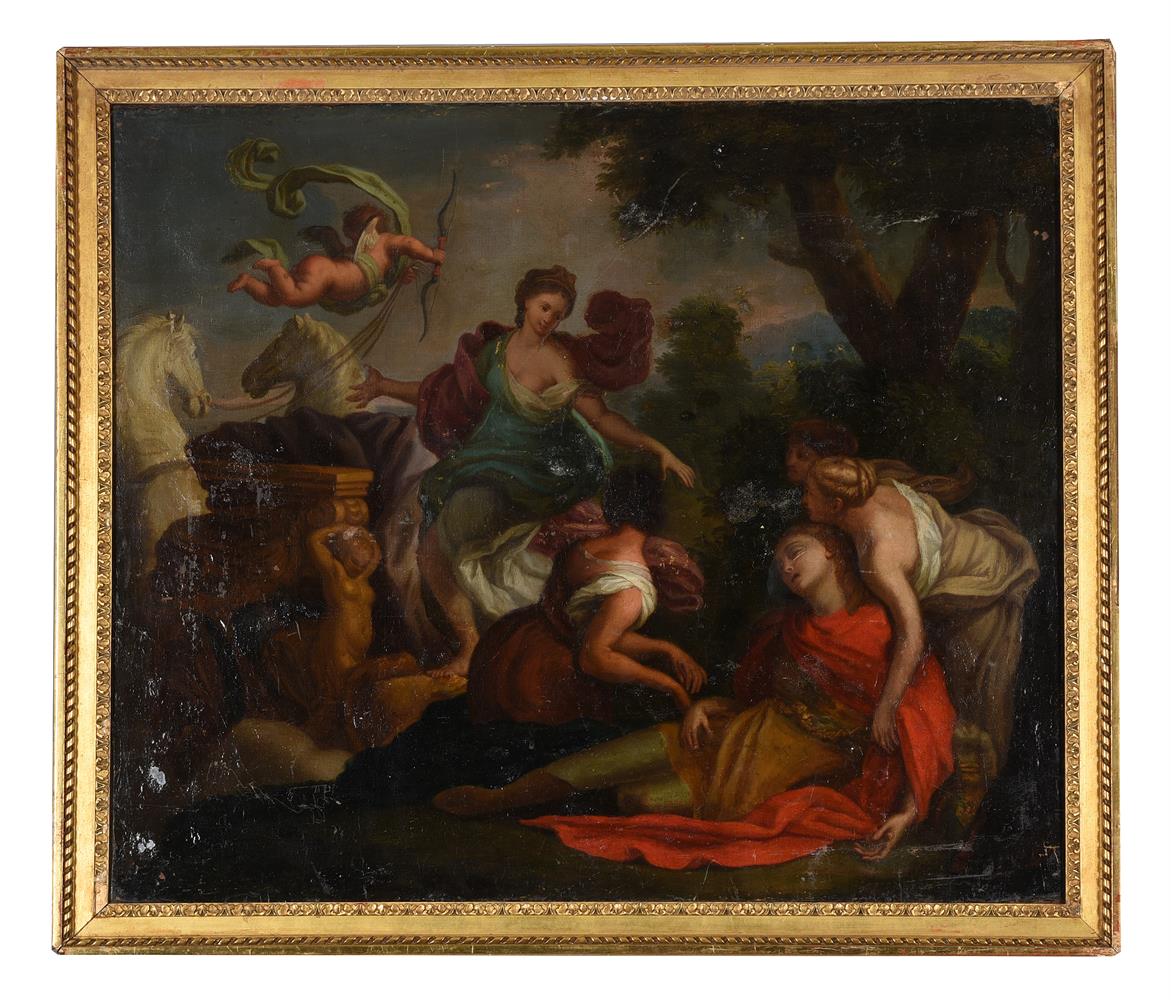 After Giovanni Battista Gaulli, called Baciccio (18th Century) Rinaldo and Armida - Image 2 of 3