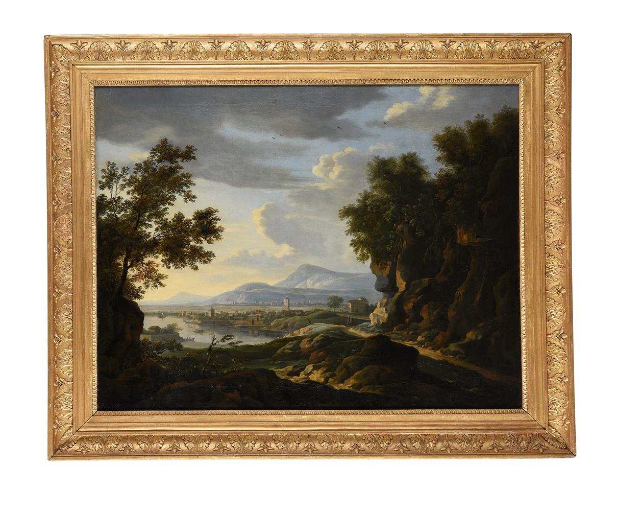 Willem van Bemmel (German 1630-1708), Figures in an extensive landscape - Image 2 of 3