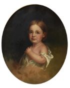 William Smith Jewett (American 1812-1873), Louise Jevis and another portrait of a young girl (2)