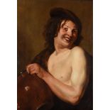 Circle of Theodoor Rombouts (Flemish 1597-1637), Portrait of a boy holding a jug of ale