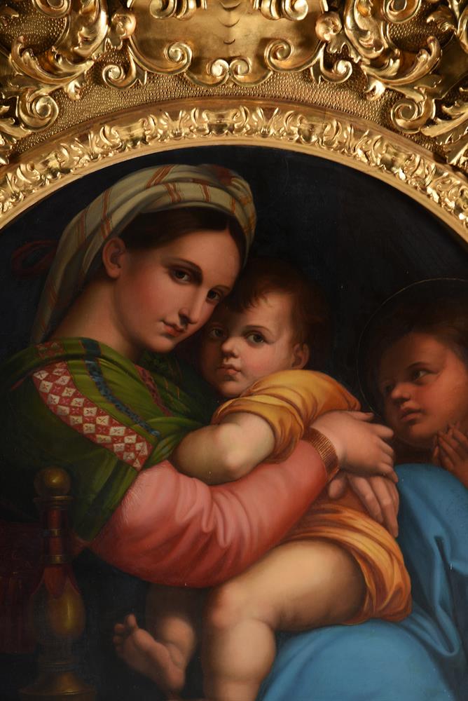 After Raffaello Sanzio da Urbino called Raphael, Madonna della Seggiola - Image 3 of 5