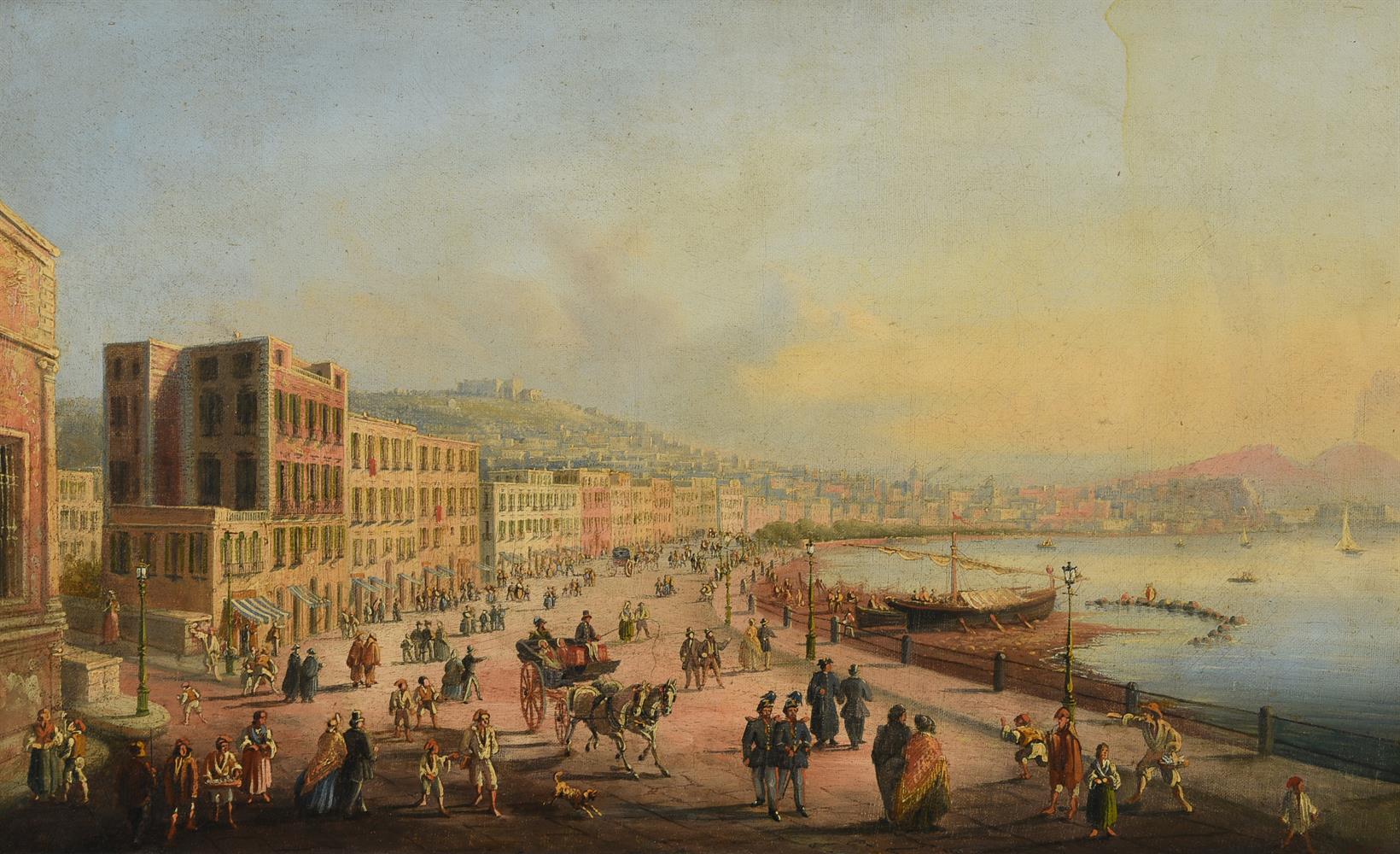 Circle of Ippolito Caffi (Italian 1809-1866), Two views of Naples (2) - Image 4 of 6
