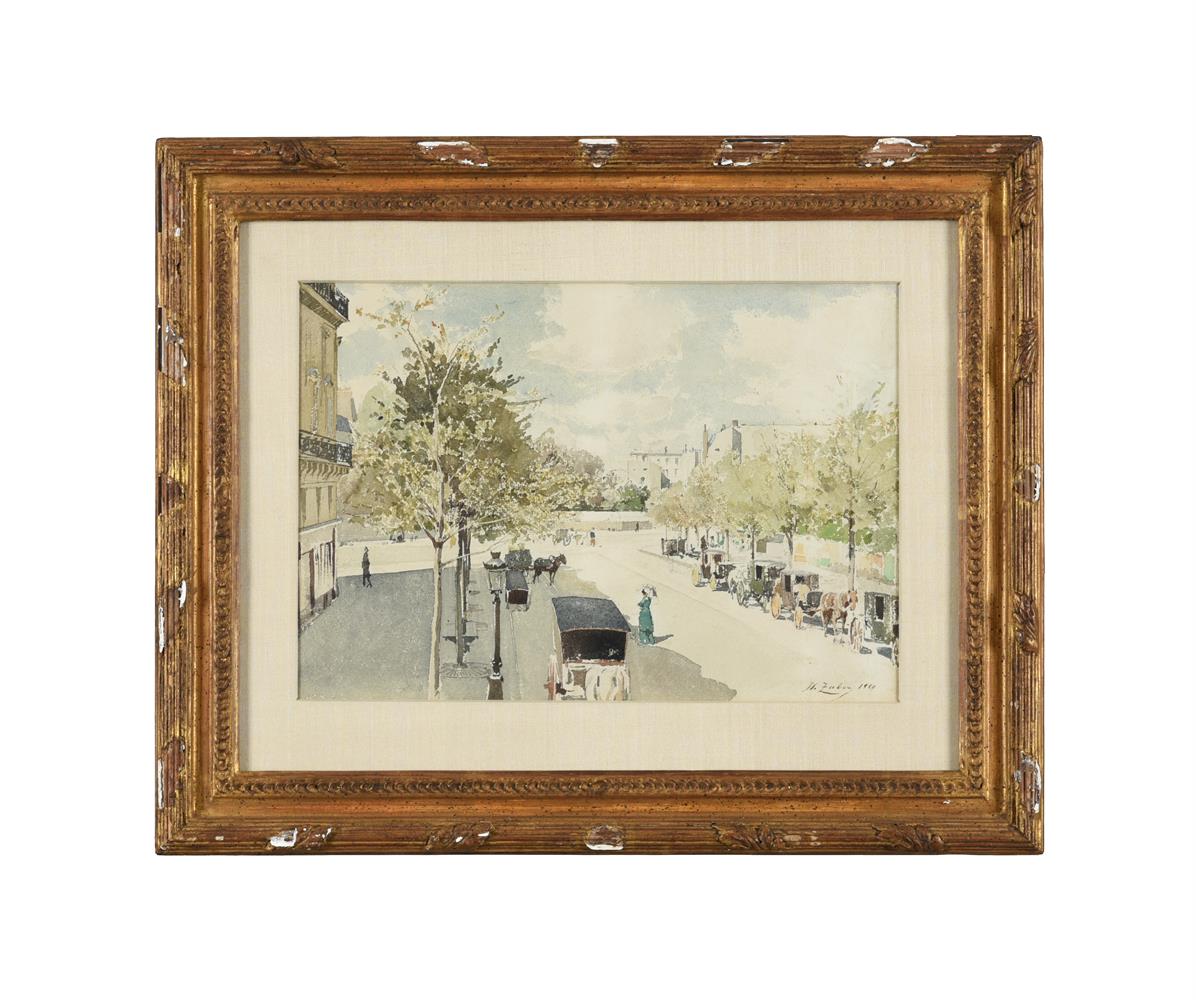 Jean Henri Zuber (French 1844-1909), Boulevard Deufert, Paris - Image 2 of 3