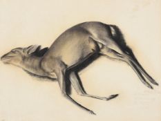 Alexander Evgenievich Iacovleff (Russian 1887-1938), Study of a deer
