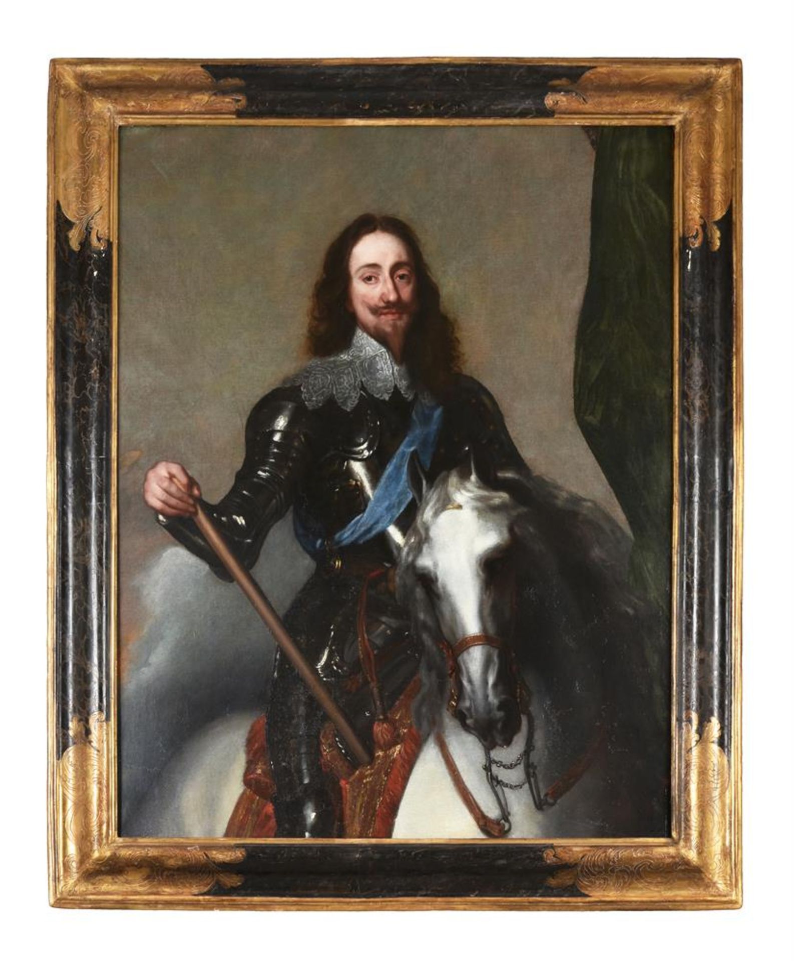 Circle of Sir Anthony van Dyck (Flemish 1599-1641), Charles I on horseback - Bild 2 aus 4