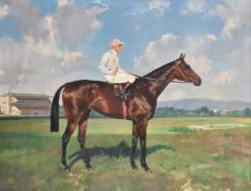 Pongracz Ignac (Hungarian 20th Century), Portrait of the race horse Sachertorte