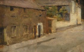 Attributed to Telemaco Signorini (Italian 1835-1901), Scottish street