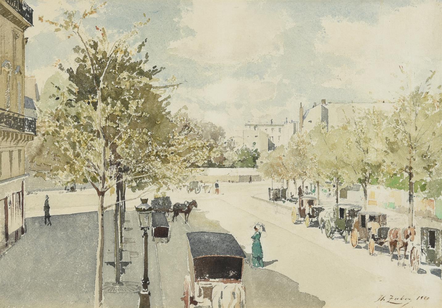 Jean Henri Zuber (French 1844-1909), Boulevard Deufert, Paris