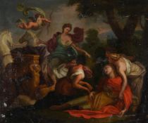 After Giovanni Battista Gaulli, called Baciccio (18th Century) Rinaldo and Armida