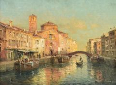 λ Antoine Bouvard (French 1870-1956), A pair of Venetian canal scenes (2)