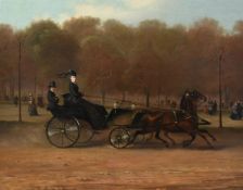 English School (19th century), Taking a ride through the park