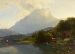 Eduard Schonfeld (German 1839-1885), Mount Rigi, Switzerland