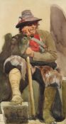 Jacques Emile Edouard Brandon (French 1831-1897), The Roman Shepherd